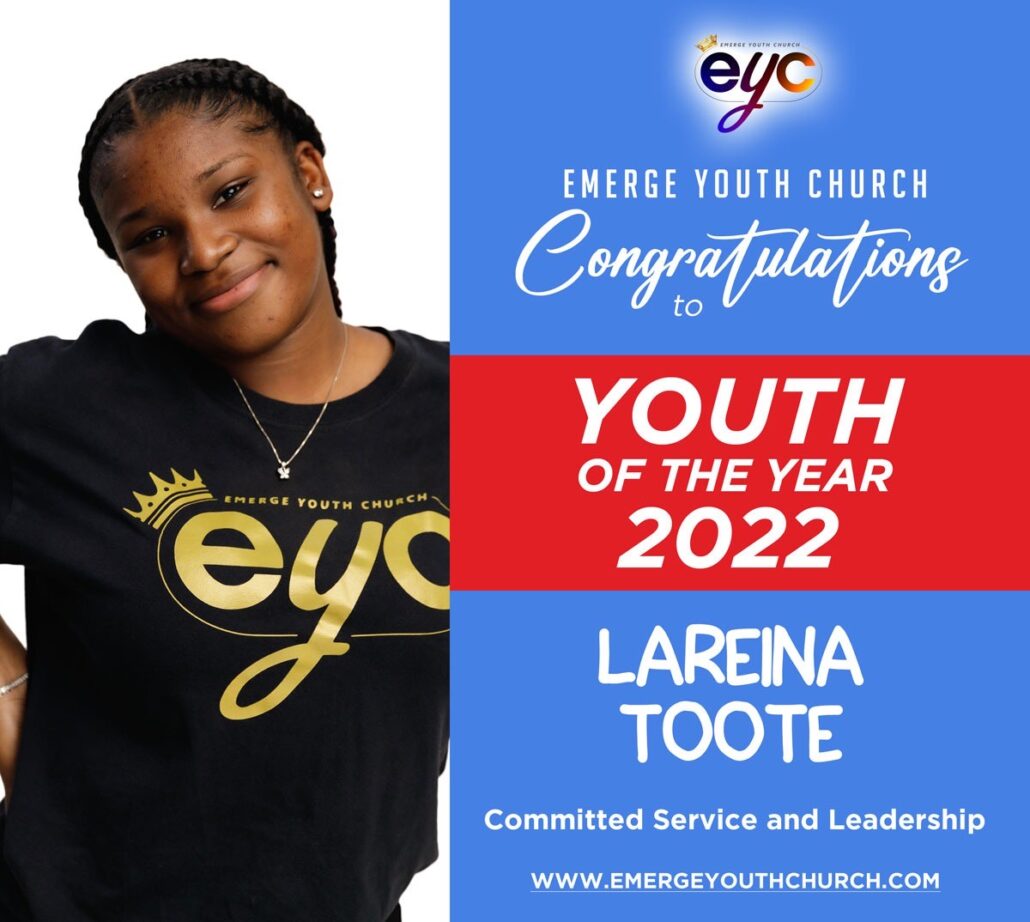 Lareina Toote - Youth of the Year 2023